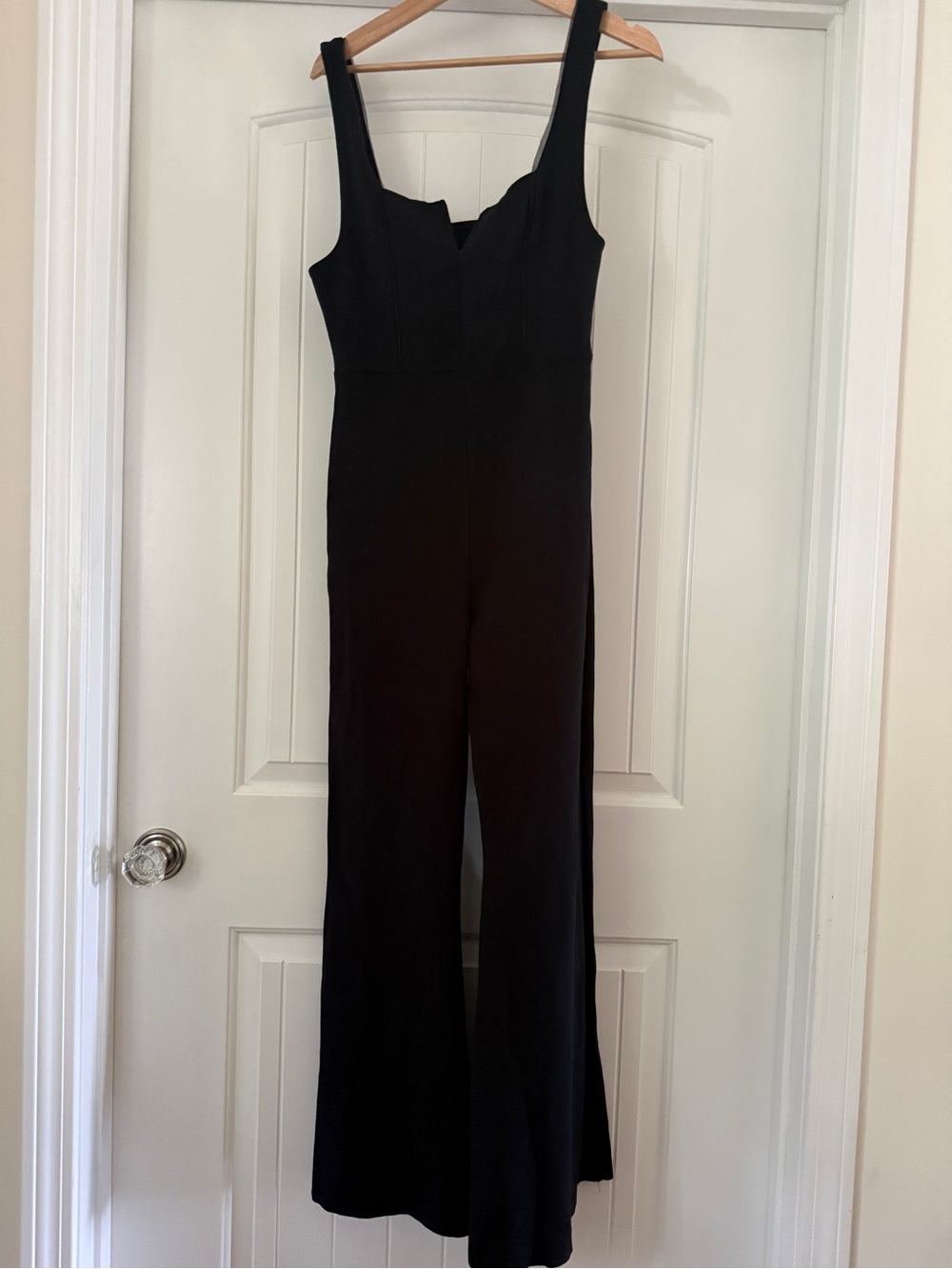 Free People Black Wide-Leg Sleeveless Jumpsuit